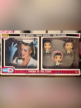 NIB FUNKO POP! BLINK-128 ENEMA OF THE STATE DELUXE ALBUM & FIGURES DISPLAY CASE